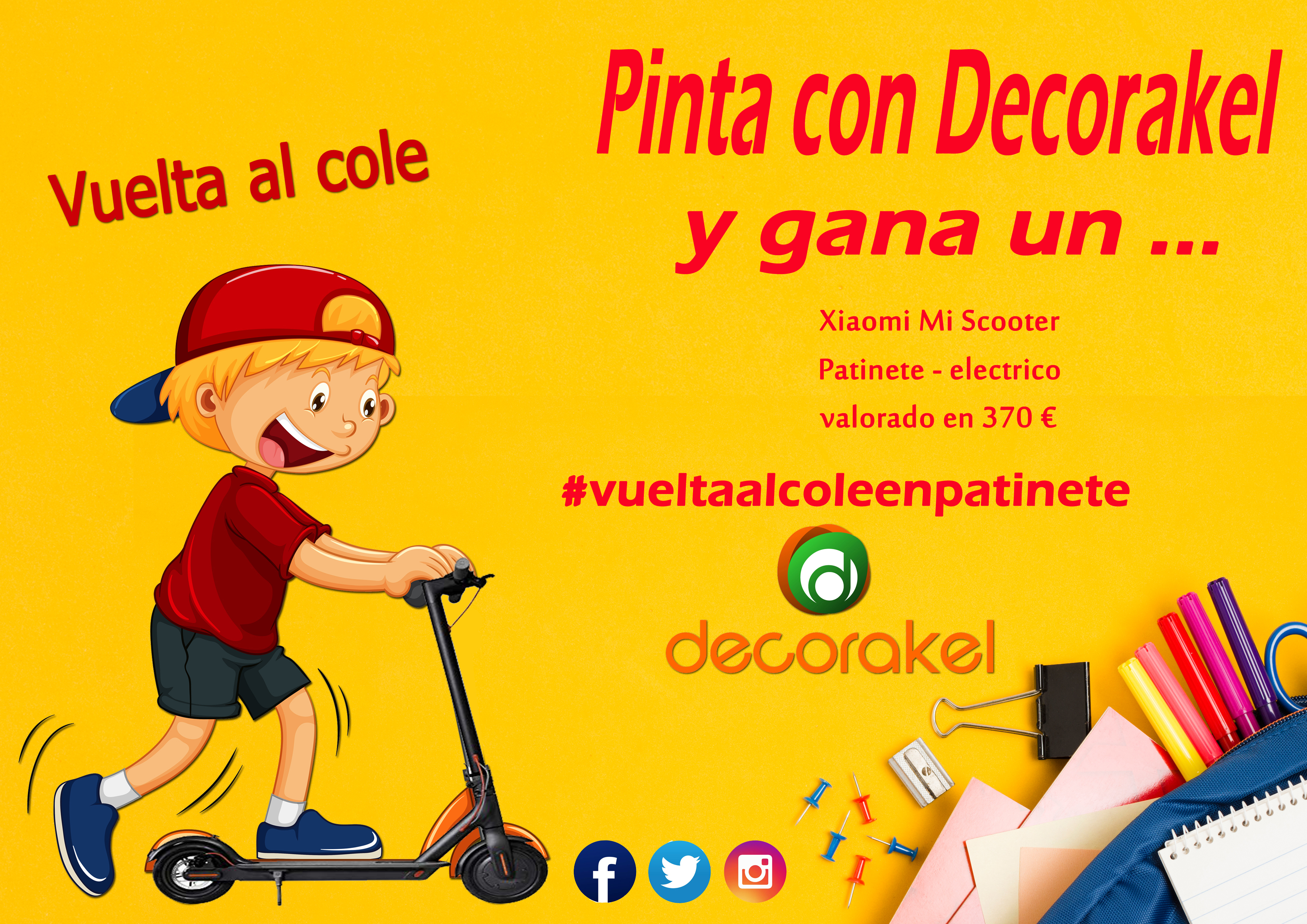 LA VUELTA AL COLE EN PATINETE CON DECORAKEL